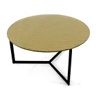 Table basse en acier et verre Made in Italy - Aspira Viadurini