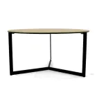 Table basse en acier et verre Made in Italy - Aspira Viadurini