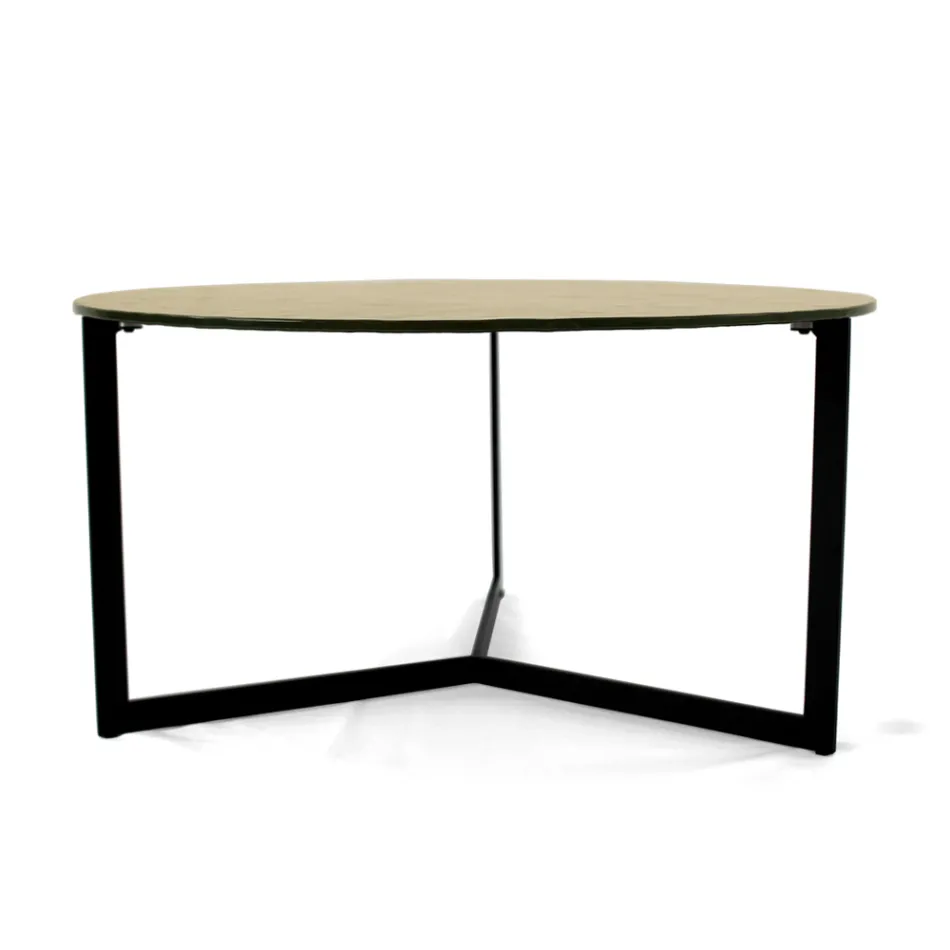 Table basse en acier et verre Made in Italy - Aspira Viadurini