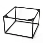 Table basse en grès et acier Made in Italy - Birba Viadurini