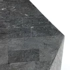 Table Basse de Salon Entièrement en Pierre Fossile Différentes Finitions - Air Viadurini