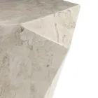 Table Basse de Salon Entièrement en Pierre Fossile Différentes Finitions - Air Viadurini