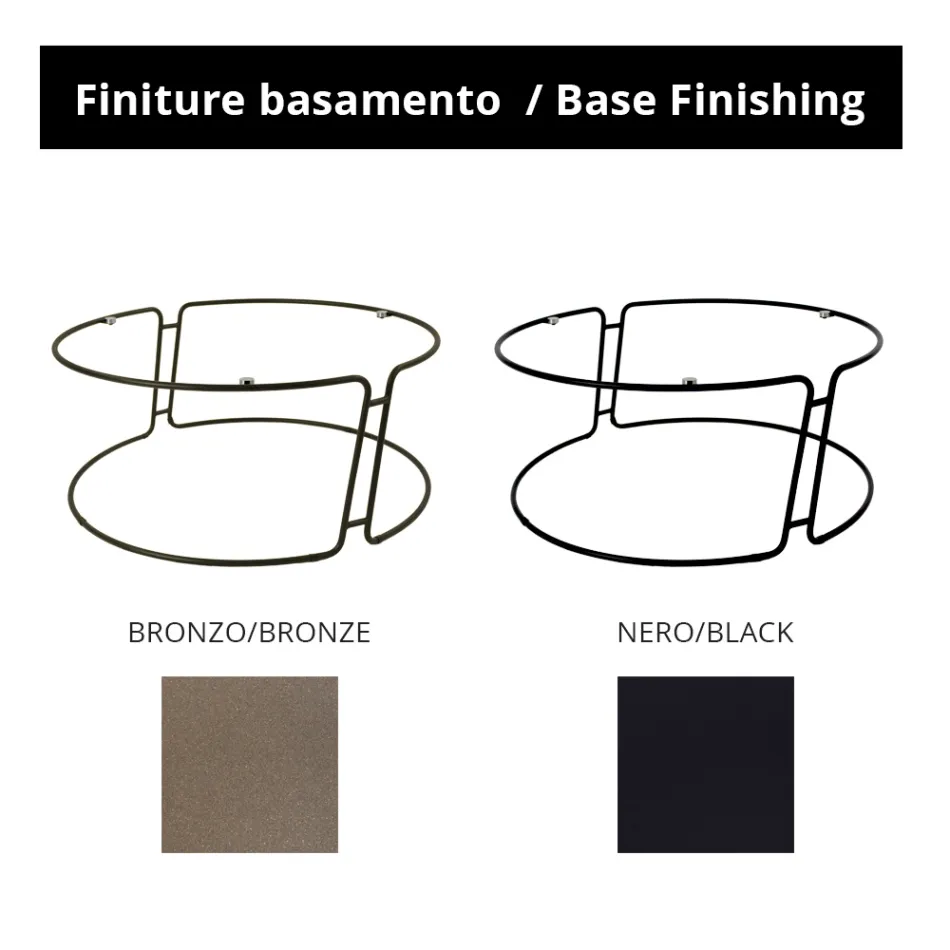 Table basse plateau rond et base Made in Italy - Tullia Viadurini