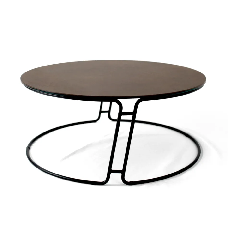 Table basse plateau rond et base Made in Italy - Tullia Viadurini