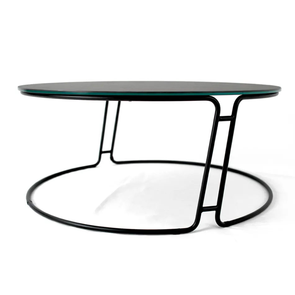 Table basse plateau rond et base Made in Italy - Tullia Viadurini