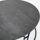 Table basse plateau rond et base Made in Italy - Tullia Viadurini