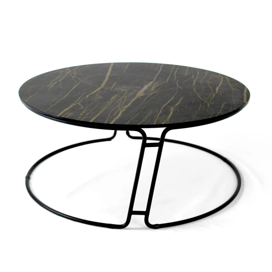 Table basse plateau rond et base Made in Italy - Tullia Viadurini