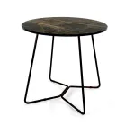 Table basse ronde avec plateau en grès cérame Made in Italy - Paini Viadurini