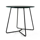 Table basse ronde avec plateau en grès cérame Made in Italy - Paini Viadurini