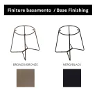 Table basse ronde avec plateau en verre Made in Italy - Paini Viadurini