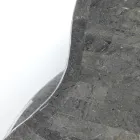 Table basse de style moderne en pierre fossile différentes finitions - Caoutchouc Viadurini