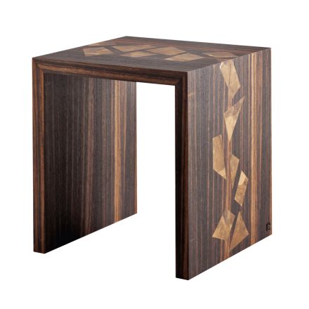 Table fumeur en bois en bois d'ébène Grilli Zarafa fabriquée en Italie Viadurini