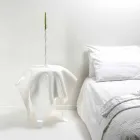 Table design moderne en plexi blanc Huit, fabriqué en Italie Viadurini