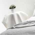 Table design moderne en plexi blanc Huit, fabriqué en Italie Viadurini