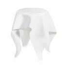 Table design moderne en plexi blanc Huit, fabriqué en Italie Viadurini