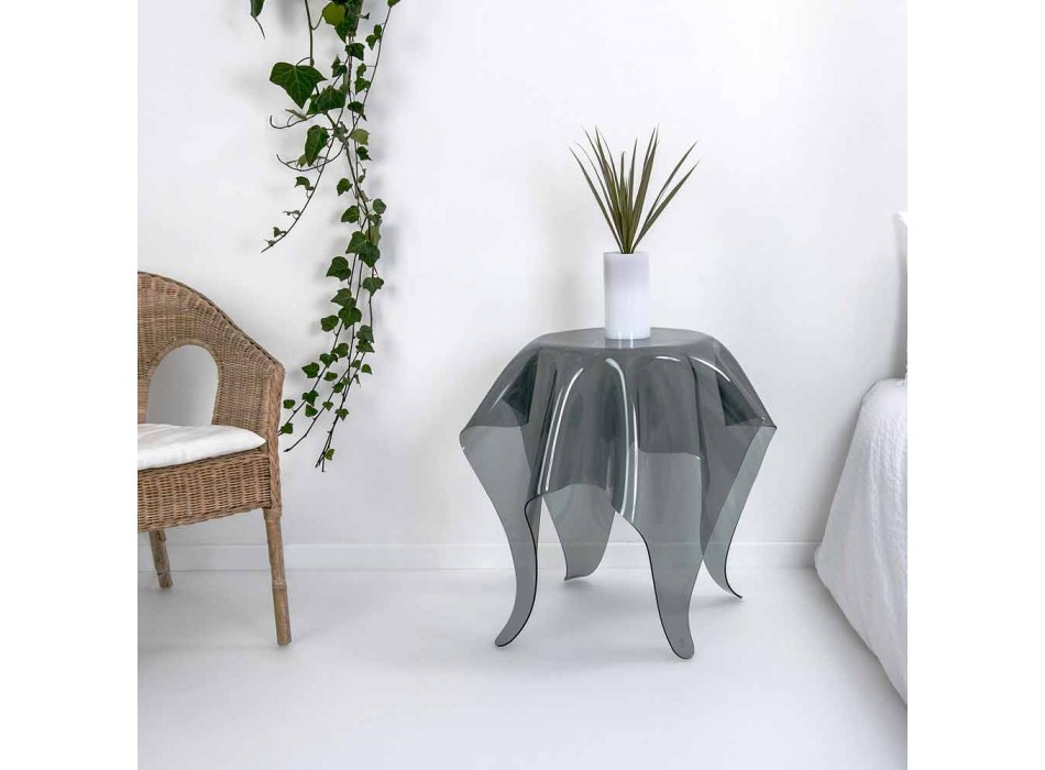 Table design moderne fumé Huit Plexiglas, fabriqué en Italie Viadurini