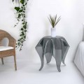 Table d'appoint de design en plexiglas fumé Otto, faite en Italie