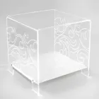 Table basse design en plexiglas avec lumière led made in Italy, Chiusi Viadurini