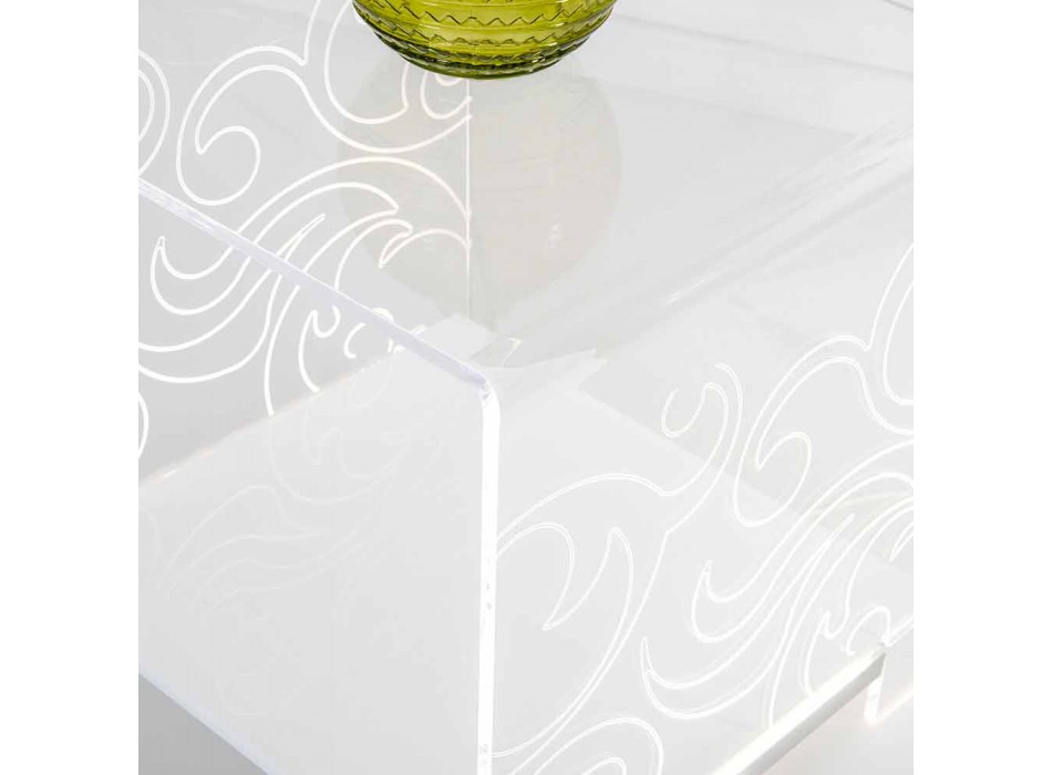 Table basse design en plexiglas avec lumière led made in Italy, Chiusi Viadurini