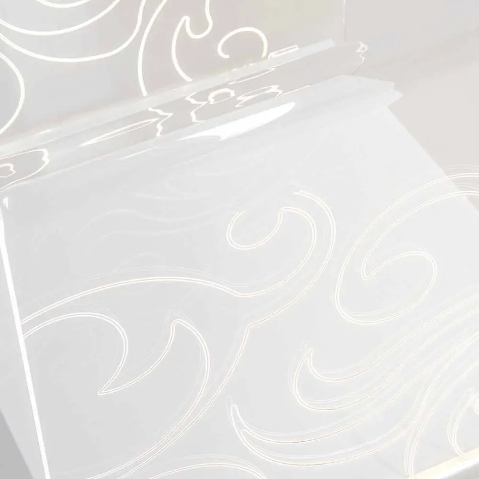 Table basse design en plexiglas avec lumière led made in Italy, Chiusi Viadurini