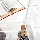 Table basse design en plexiglas avec trois étagères made in Italy, Gosto Viadurini