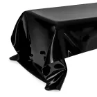 Table basse design Melia en plexiglas noir drapé, fabriquée en Italie Viadurini