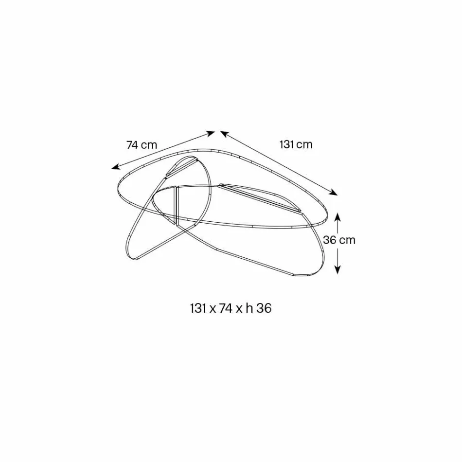 Table Basse Design en Verre Transparent, Fumé et Gravé Fabriqué en Italie - Tac Tac Viadurini