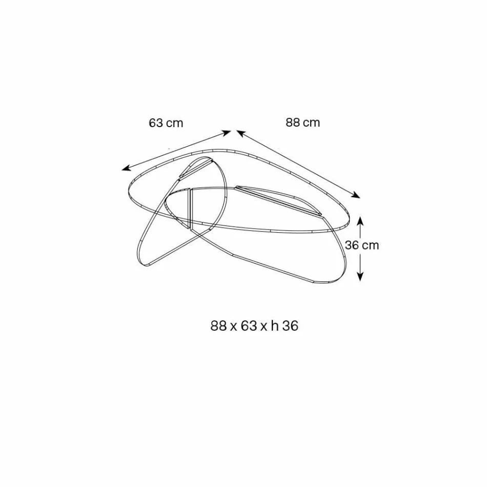 Table Basse Design en Verre Transparent, Fumé et Gravé Fabriqué en Italie - Tac Tac Viadurini