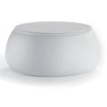 Table basse de jardin avec plateau rond en polyéthylène Made in Italy - Tibaldo