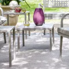 Table basse de jardin empilable en acier galvanisé Made in Italy - Aberdeen Viadurini