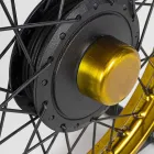 Table basse artisanale et industrielle en acier et bois de manguier - Corvino Viadurini