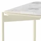 Table basse carrée en céramique et métal au design moderne - Porc-épic Viadurini