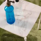 Table basse carrée en céramique et métal au design moderne - Porc-épic Viadurini