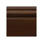 Table basse en finition noyer patiné avec étagère Made in Italy - Pekele Viadurini