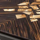 Table basse en bois massif de design Grilli Zarafa fabriqué en Italie Viadurini