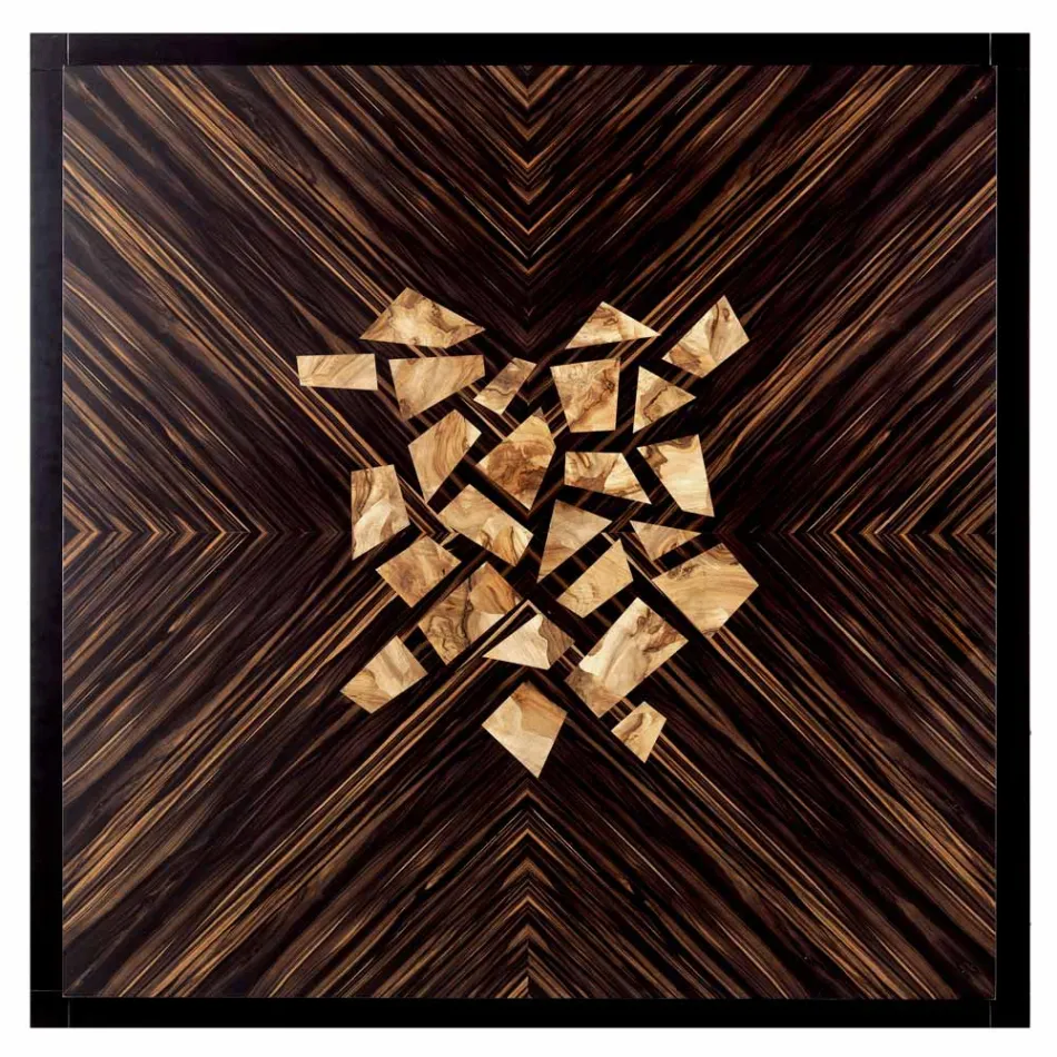 Table basse en bois massif de design Grilli Zarafa fabriqué en Italie Viadurini