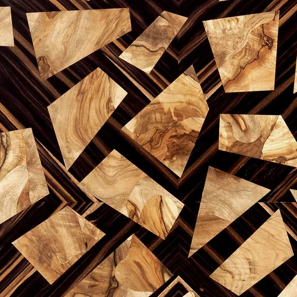 Table basse en bois massif de design Grilli Zarafa fabriqué en Italie Viadurini