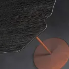 Table dans le moka moderne chêne teinté Andy Viadurini