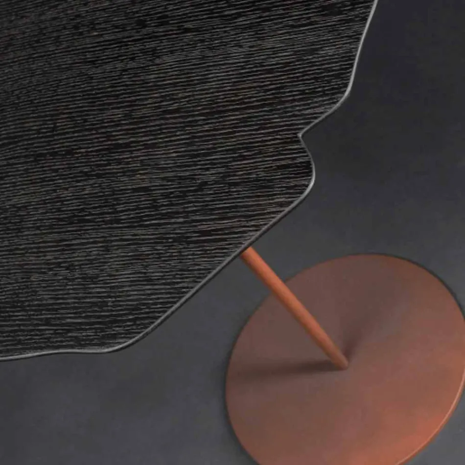 Table dans le moka moderne chêne teinté Andy Viadurini