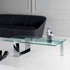 Table Basse en Verre Extralight Design Moderne Fabriquée en Italie - Scoby Viadurini