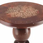 Lampe de table avec une décoration dans le plancher en laiton, 45 cm de diamètre, Sanni Viadurini