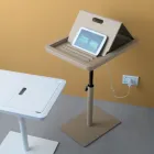 Canapé Table d'Appoint Métal et PVC Hauteur Réglable pour Tablette - Tekniko Viadurini