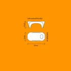 Table basse lumineuse avec bouteille de vin mousseux, design extérieur ou intérieur - Lily par Myyour Viadurini