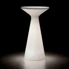 Table basse d'extérieur lumineuse avec plateau rond en HPL fabriquée en Italie - Desmond Viadurini