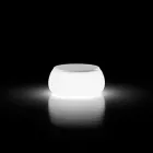 Table basse de jardin ronde lumineuse en polyéthylène Made in Italy - Tibaldo Viadurini