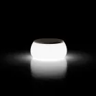 Table basse de jardin ronde lumineuse en polyéthylène Made in Italy - Tibaldo Viadurini