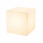 Table basse en plastique coloré de conception moderne carrée lumineuse - Dadostar Viadurini