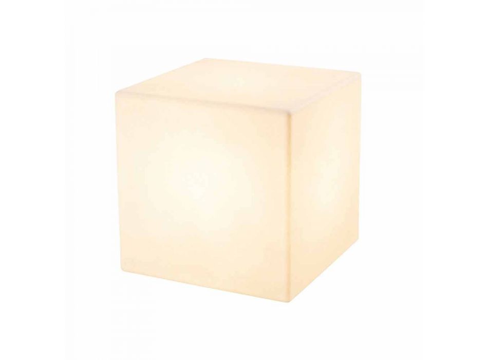 Table basse en plastique coloré de conception moderne carrée lumineuse - Dadostar Viadurini