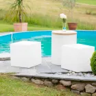 Table basse en plastique coloré de conception moderne carrée lumineuse - Dadostar Viadurini