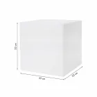 Table basse en plastique coloré de conception moderne carrée lumineuse - Dadostar Viadurini